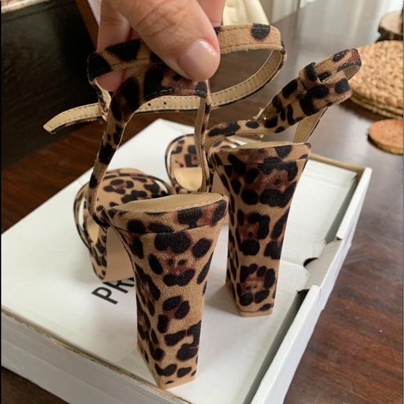 Leopard Platform Strappy Sandal - Picture 3 of 6